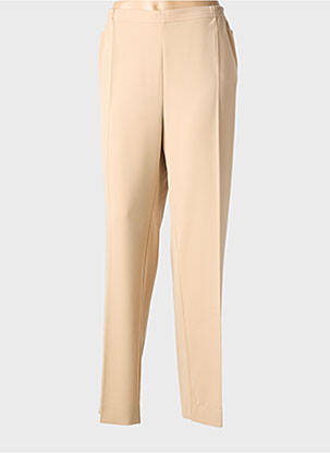 Pantalon drept țesătură crep mărime normală bej ADELINA BY SCHEITER femeie