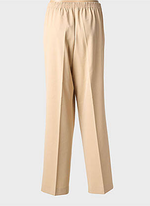 Pantalon drept țesătură crep mărime normală bej ADELINA BY SCHEITER femeie