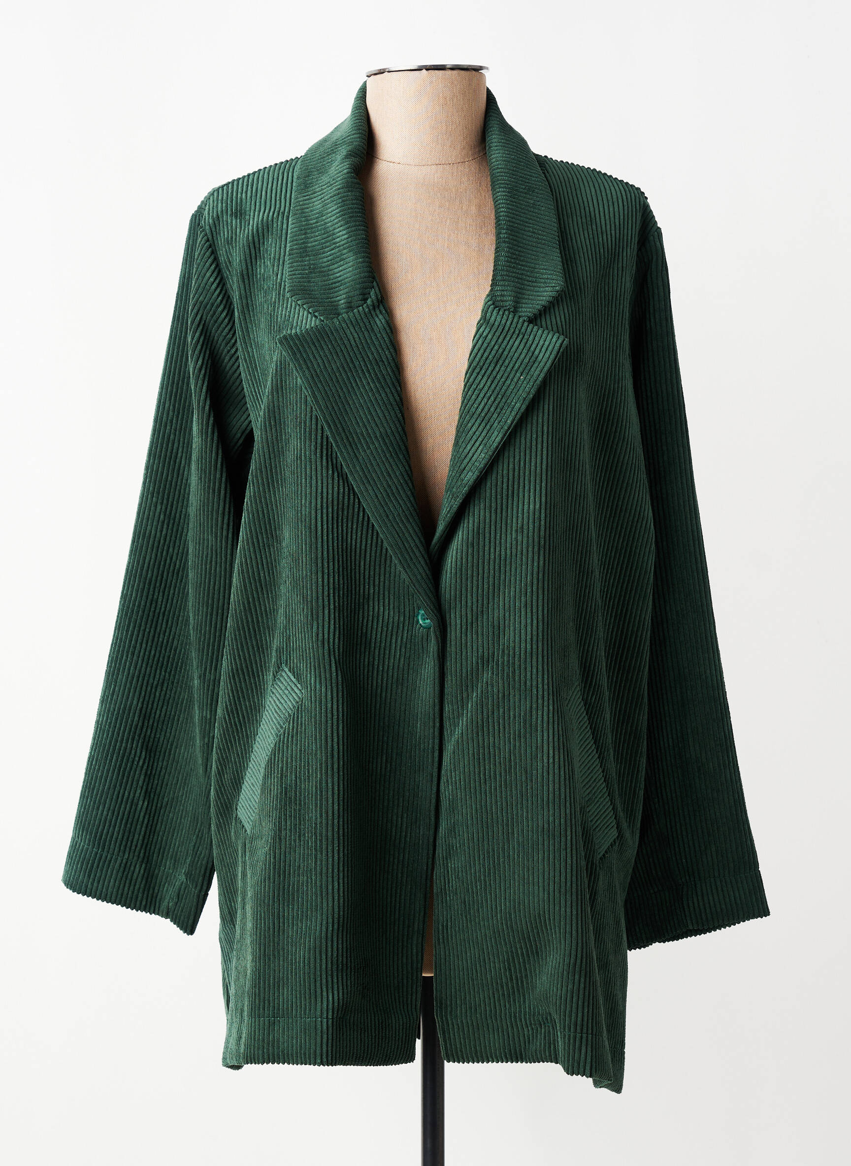 Sacou buzunare verde FRANCK ANNA femeie