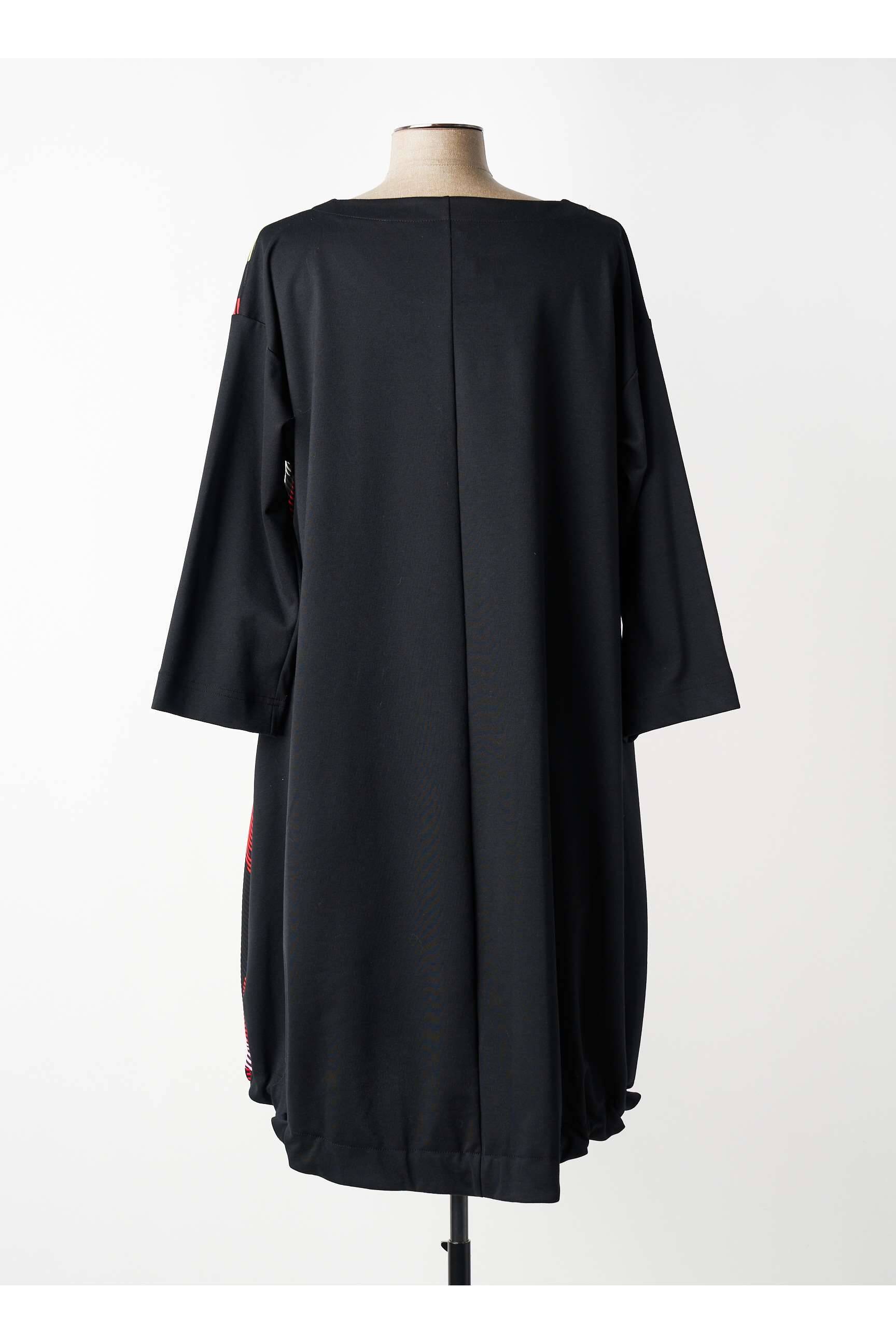 Rochie midi mâneci lungi mâneci lungi negru FRANCK ANNA femeie