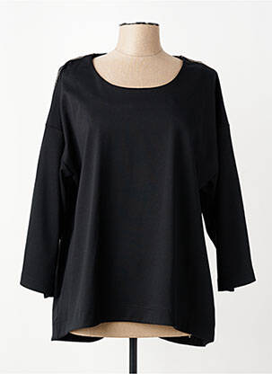 Tricou mâneci lungi mâneci lungi negru FRANCK ANNA femeie