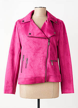 Jachete casual guler tip costum violet PAUSE CAFE femeie