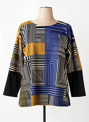 Tricou mâneci lungi mâneci lungi negru FRANCK ANNA femeie