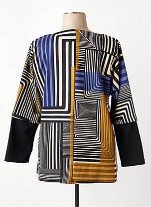 Tricou mâneci lungi mâneci lungi negru FRANCK ANNA femeie