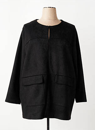 Jachete casual guler rotund negru PAUSE CAFE femeie