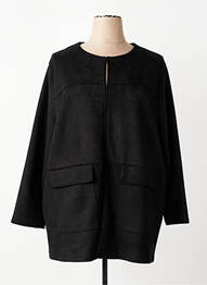 Jachete casual guler rotund negru PAUSE CAFE femeie