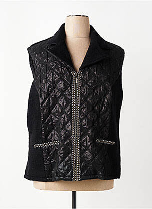 Jachete casual guler tip costum negru PAUSE CAFE femeie