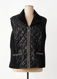Jachete casual guler tip costum negru PAUSE CAFE femeie