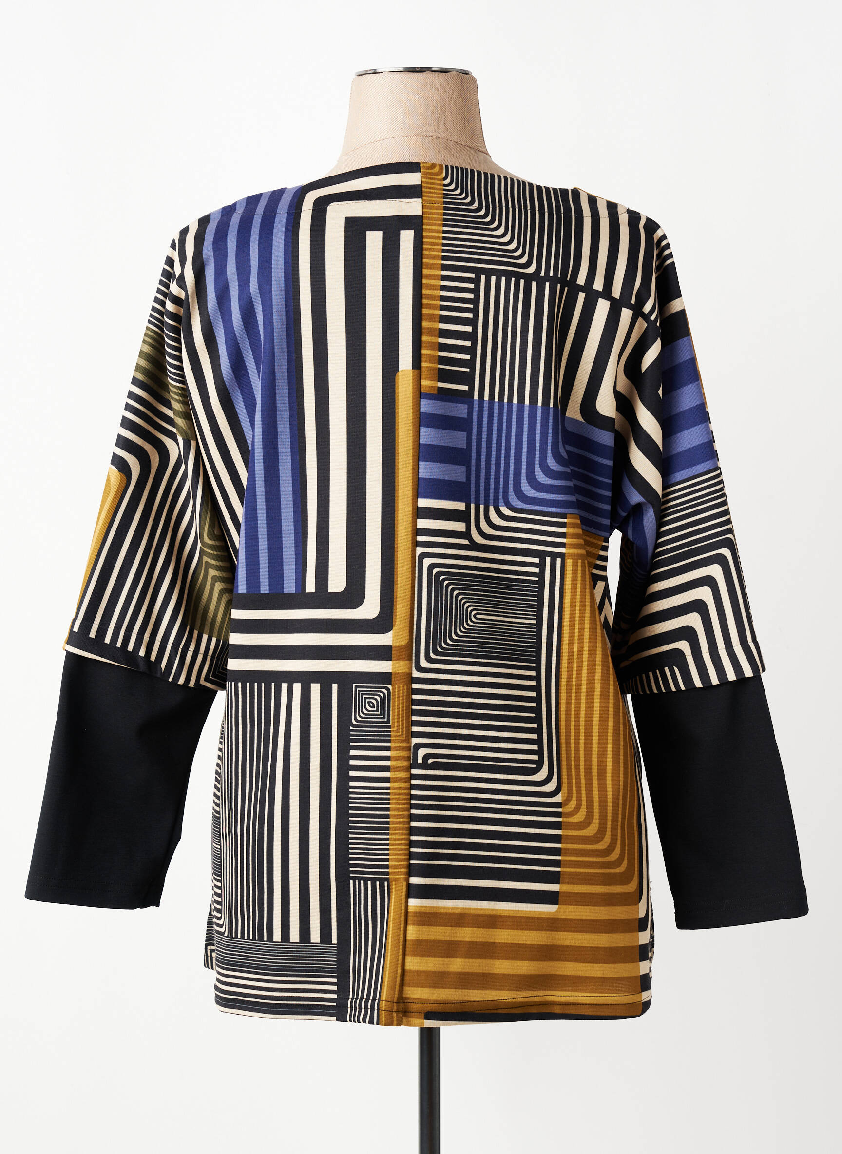 Tricou mâneci lungi mâneci lungi negru FRANCK ANNA femeie