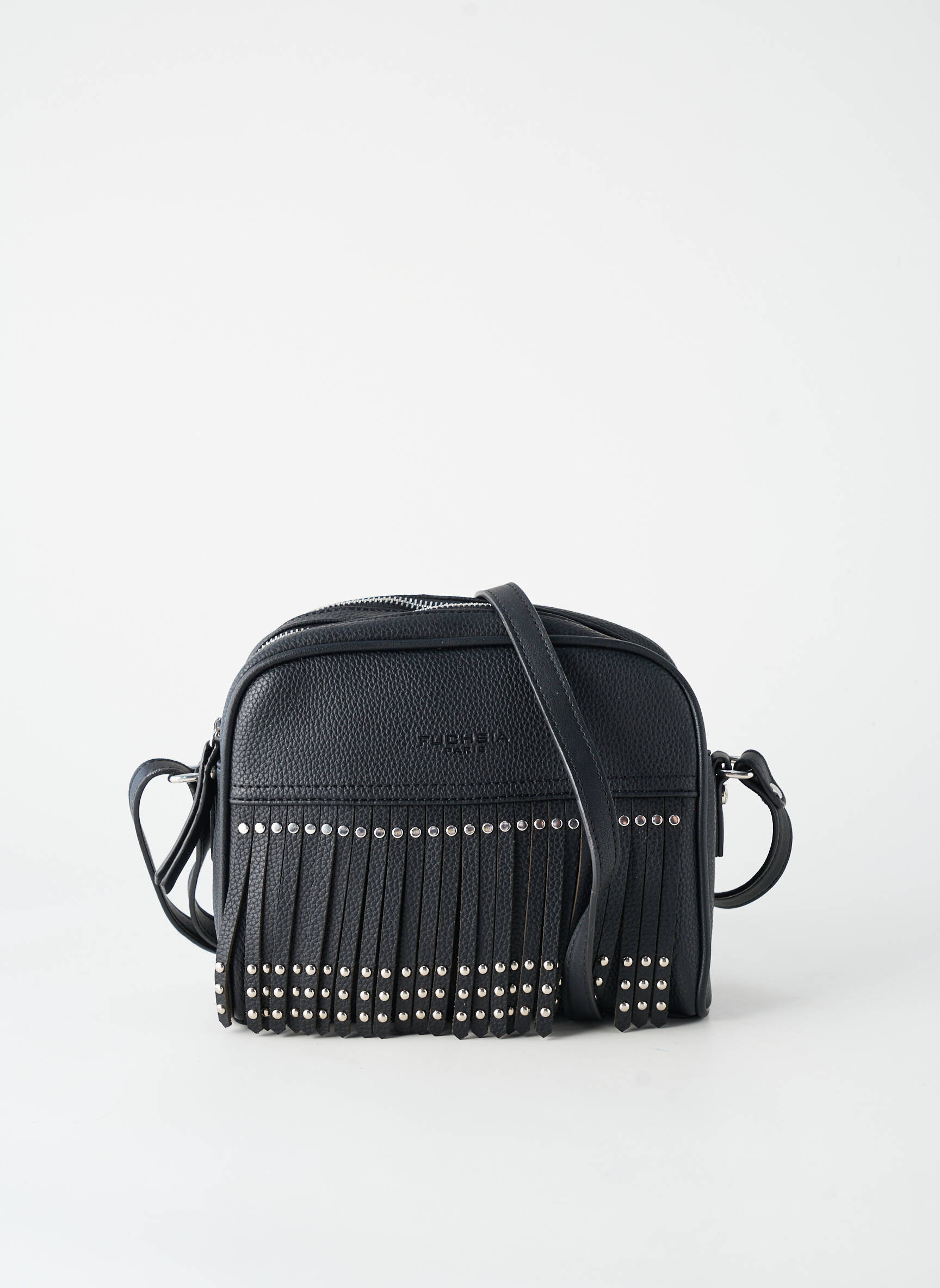 Geantă multibuzunare formă dreptunghiulară negru FUCHSIA femeie