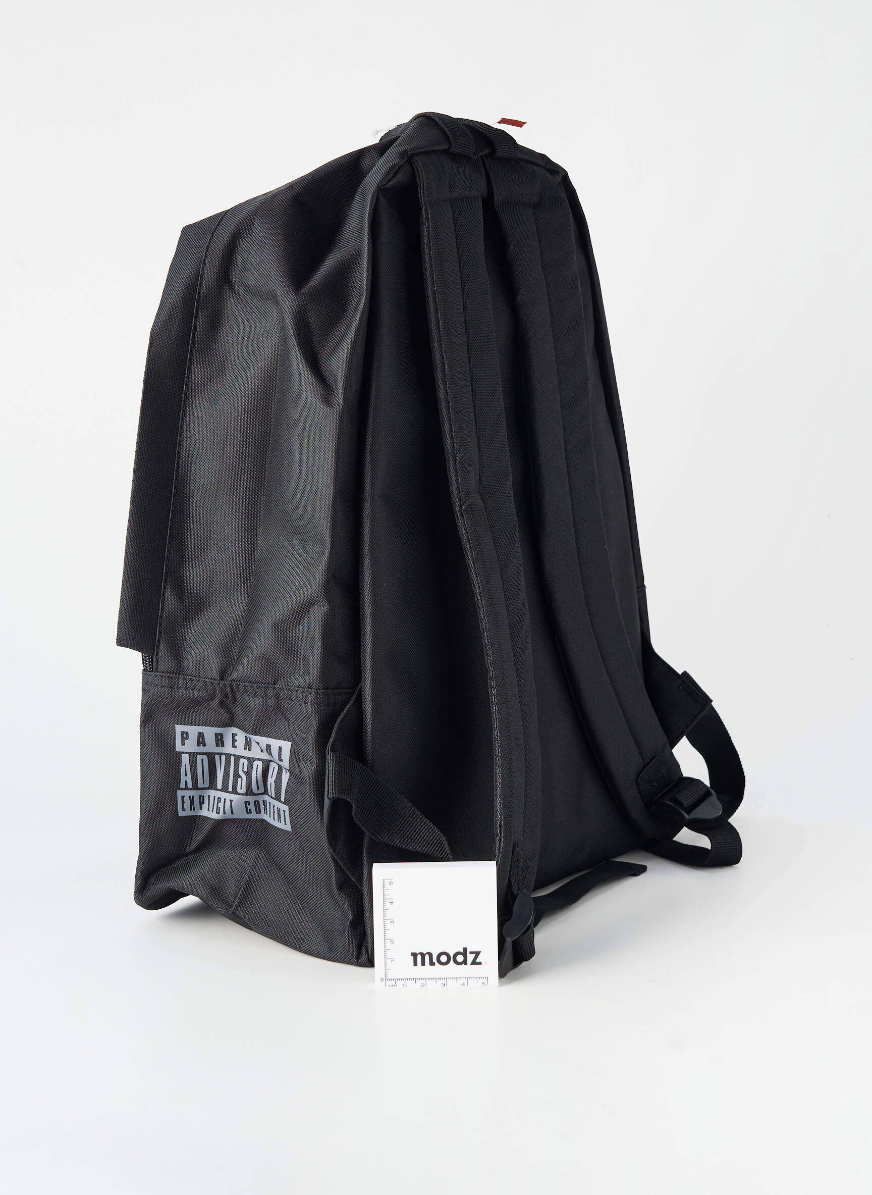 Rucsac buzunare negru PARENTAL ADVISORY băiat