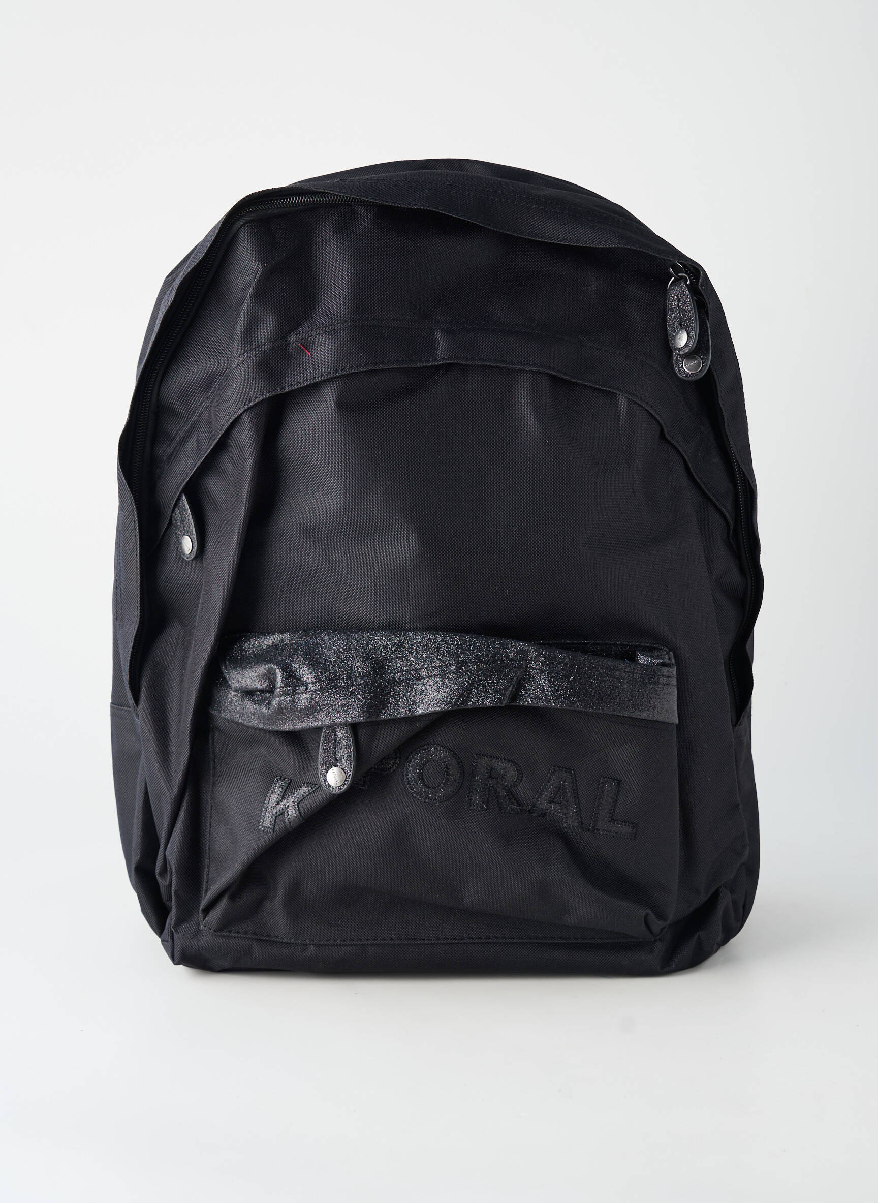 Rucsac buzunare negru KAPORAL fată