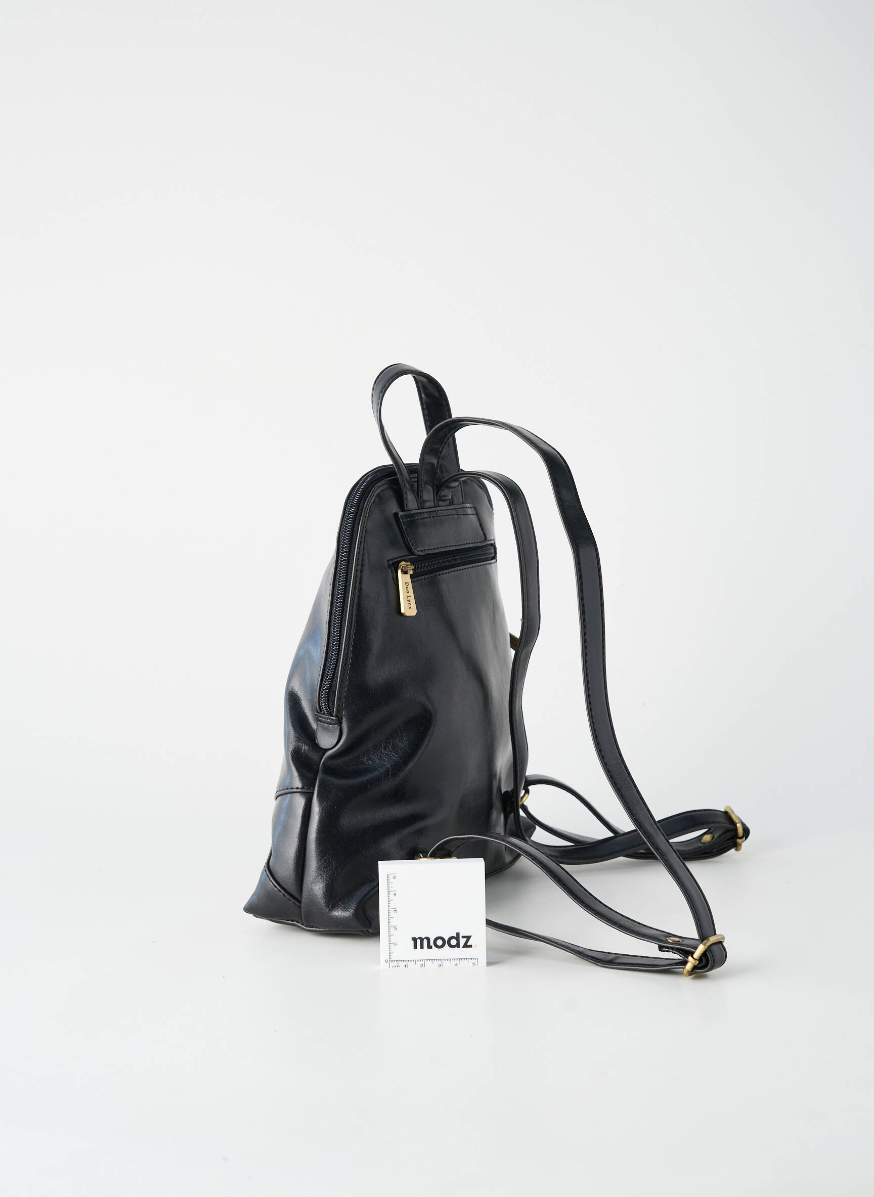 Rucsac țesătură imitație de piele negru DUOLYNX femeie