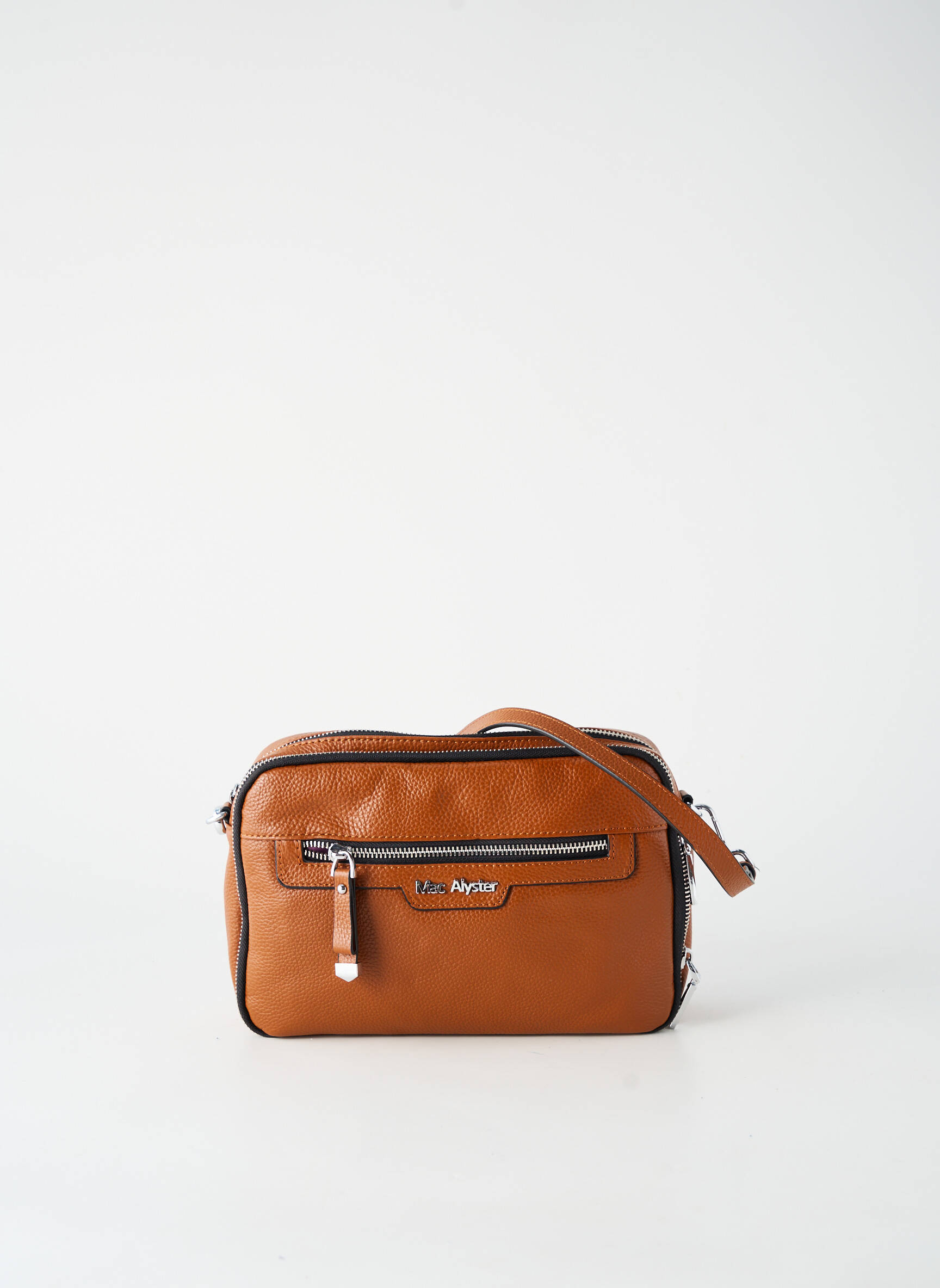 Geantă multibuzunare formă dreptunghiulară maro MAC ALYSTER femeie
