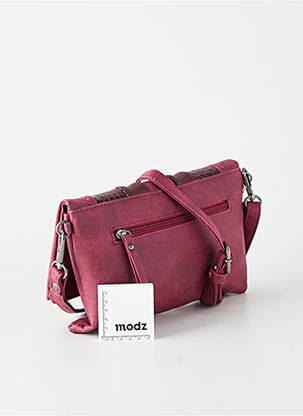 Geantă multibuzunare formă dreptunghiulară roșu FUCHSIA femeie