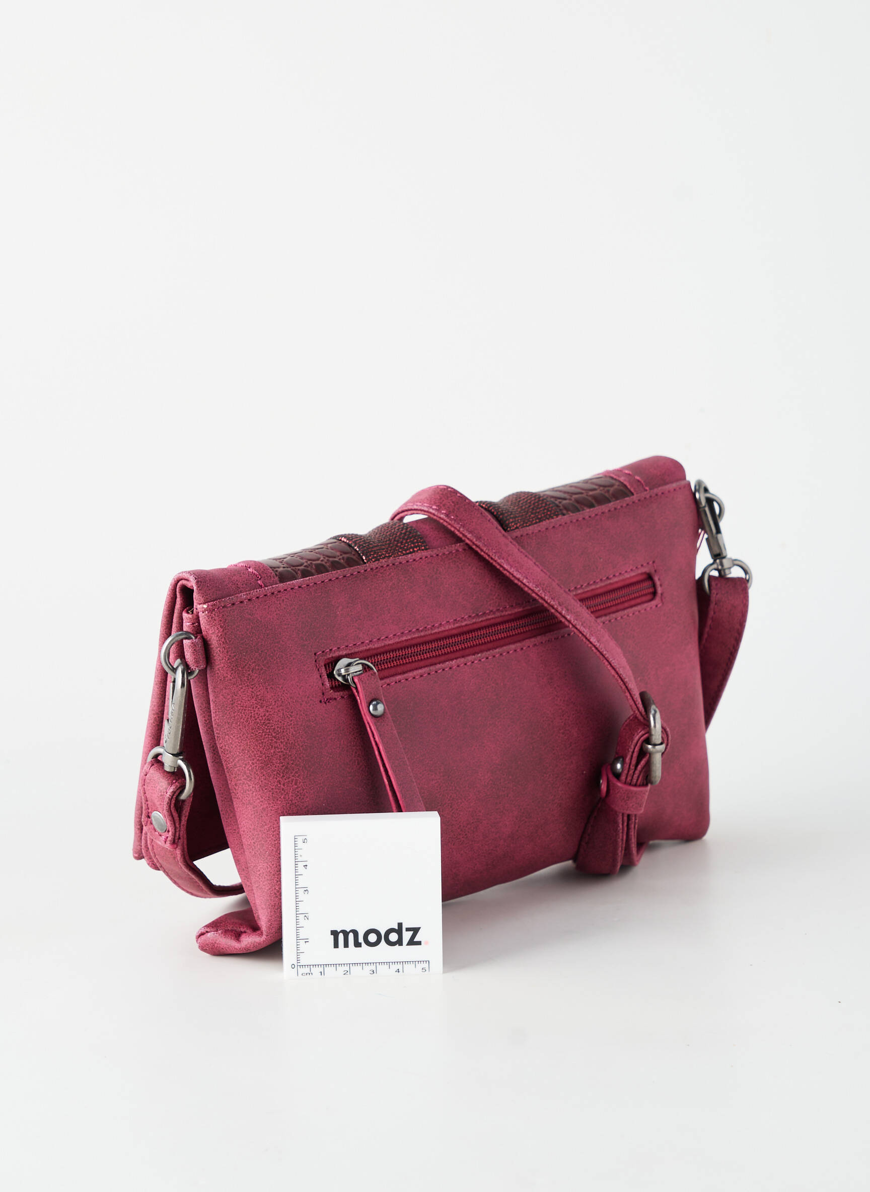 Geantă multibuzunare formă dreptunghiulară roșu FUCHSIA femeie