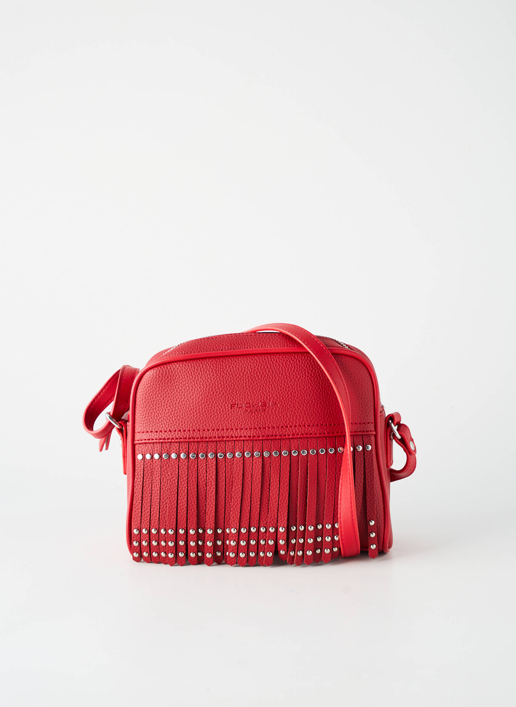 Geantă multibuzunare formă dreptunghiulară roșu FUCHSIA femeie