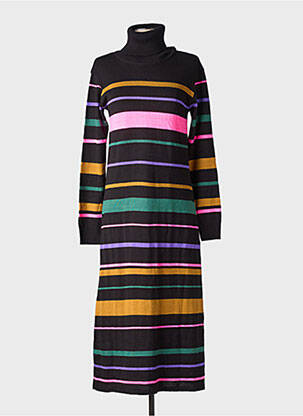Rochie pulover elasticitate mâneci lungi negru LOLA ESPELETA femeie