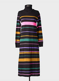 Rochie pulover elasticitate mâneci lungi negru LOLA ESPELETA femeie
