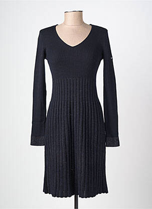 Rochie pulover guler în v mâneci lungi albastru SAINT JAMES femeie