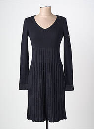 Rochie pulover guler în v mâneci lungi albastru SAINT JAMES femeie