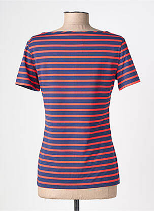 Tricou guler în v mâneci scurte albastru SAINT JAMES femeie