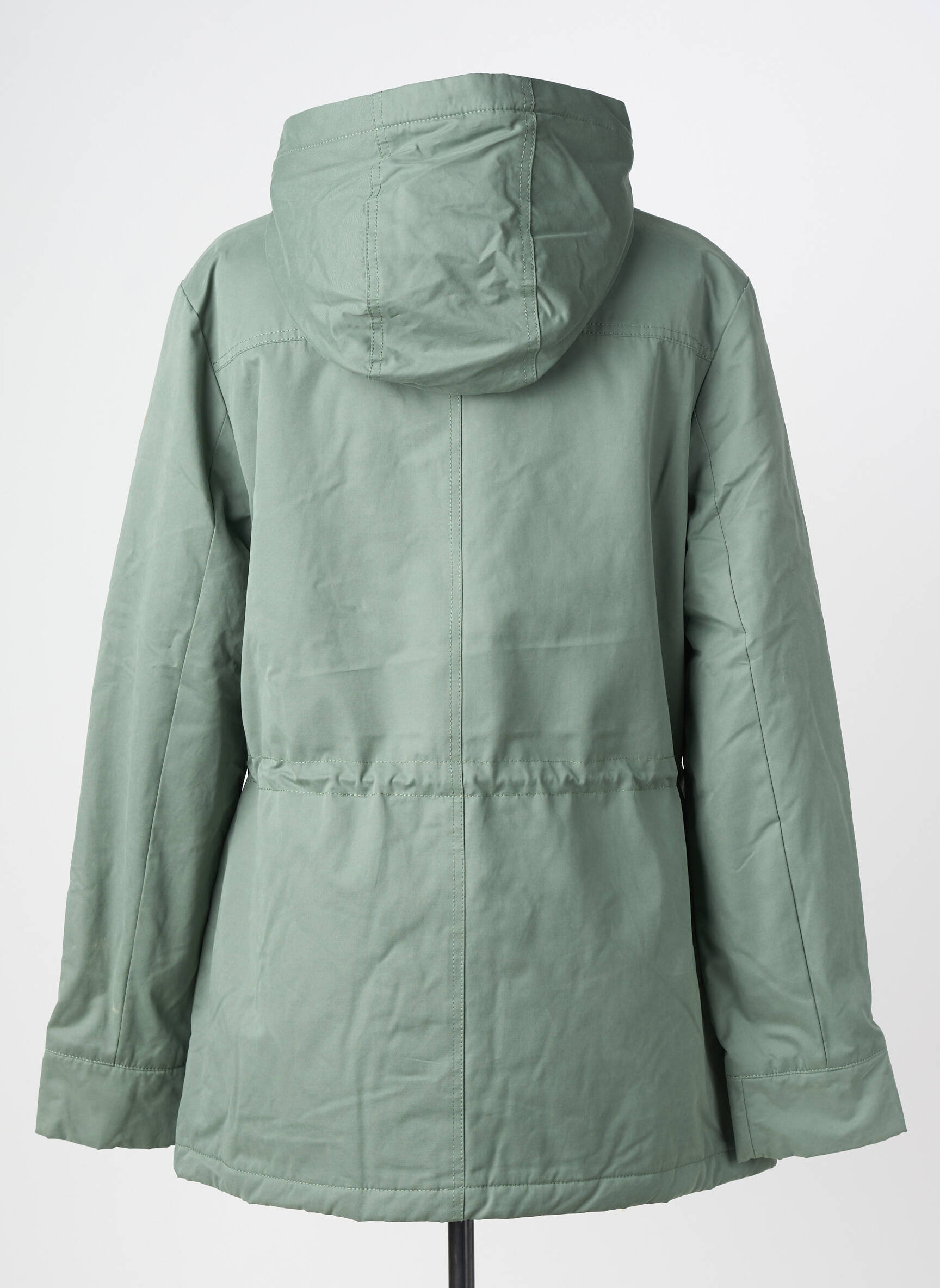 Parka mâneci lungi fără glugă verde TBS femeie