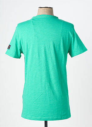 Tricou croială cambrată mâneci scurte verde TIMEZONE bărbat