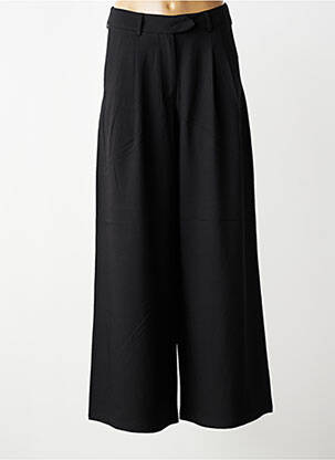 Pantalon larg țesătură crep talie înaltă negru MOLLY BRACKEN femeie