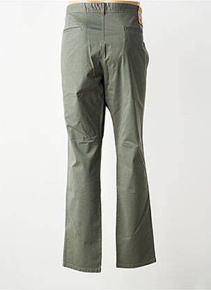 Pantalon chino țesătură poplin mărime normală verde TIMEZONE bărbat