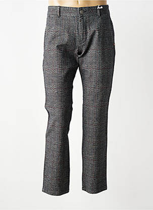Pantalon chino imprimeu imprimeu prinț de wales mărime normală gri TIMEZONE bărbat
