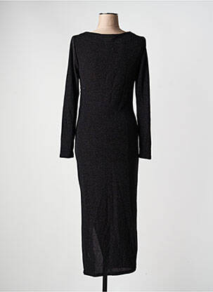 Rochie lungă mâneci lungi mâneci lungi negru KILKY femeie