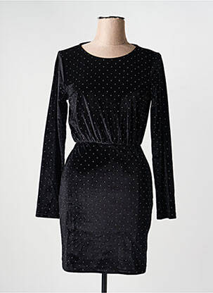 Rochie scurtă mâneci lungi mâneci lungi negru PEACE N'LOVE femeie