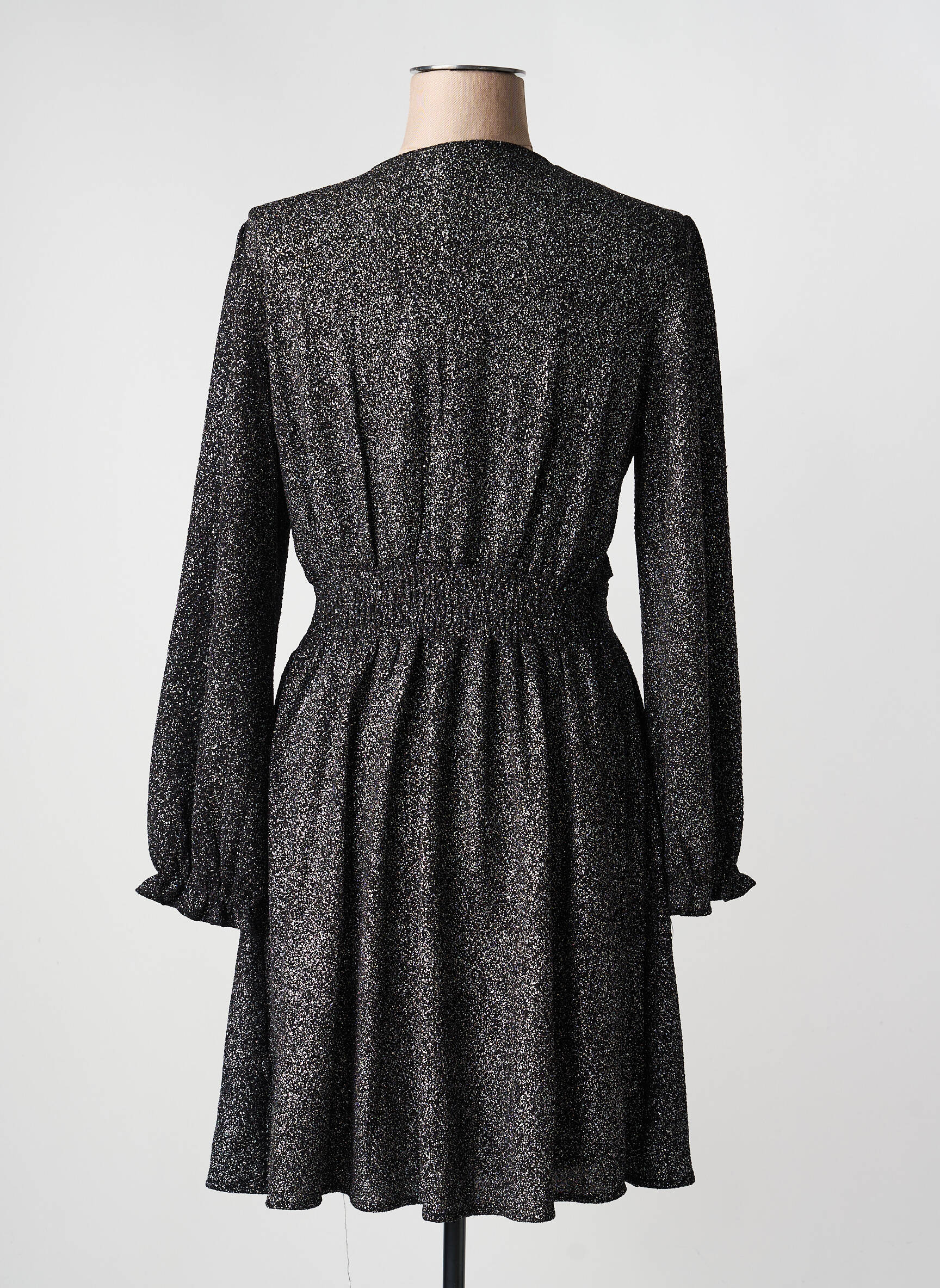Rochie scurtă mâneci lungi mâneci lungi argintiu MAELLE femeie