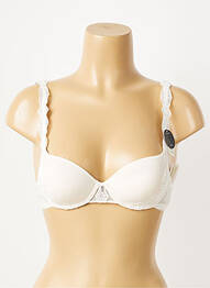 Sutien efect material satinat top sutien push-up bej CHANTELLE femeie