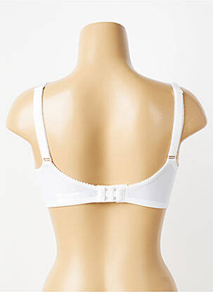 Sutien efect material satinat sutien cupe întregi cu decolteu înalt alb TRIUMPH femeie