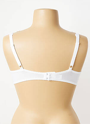 Sutien efect material satinat top sutien modelat alb TRIUMPH femeie