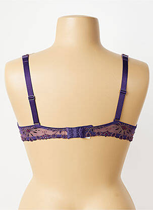 Sutien efect material satinat top sutien modelat violet CHANTELLE femeie