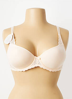 Sutien efect material satinat top sutien modelat roz TRIUMPH femeie