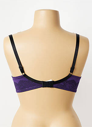 Sutien efect material satinat top sutien push-up violet CHANTELLE femeie