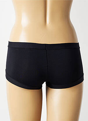Shorty efect material satinat negru AVET femeie