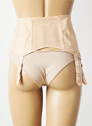 Corset/jartieră cu armatură culoare piersică HÉLÈNE DES CHAMPS femeie