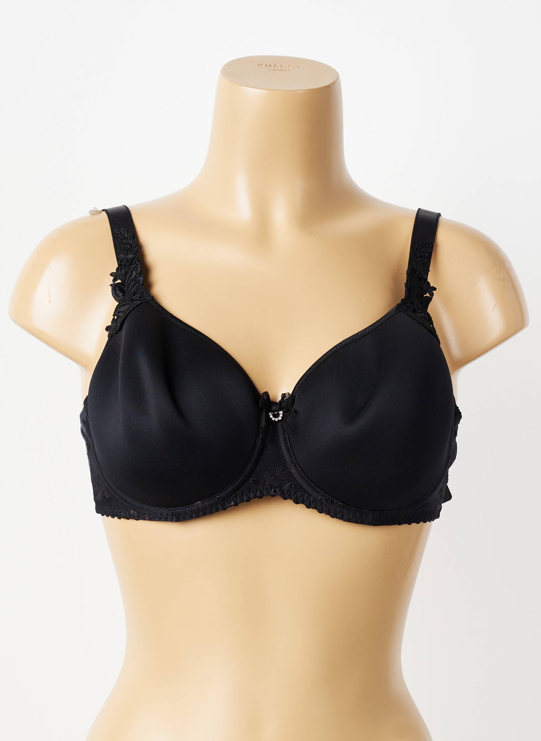 Sutien broderie top sutien modelat negru SECRET D'EVA femeie