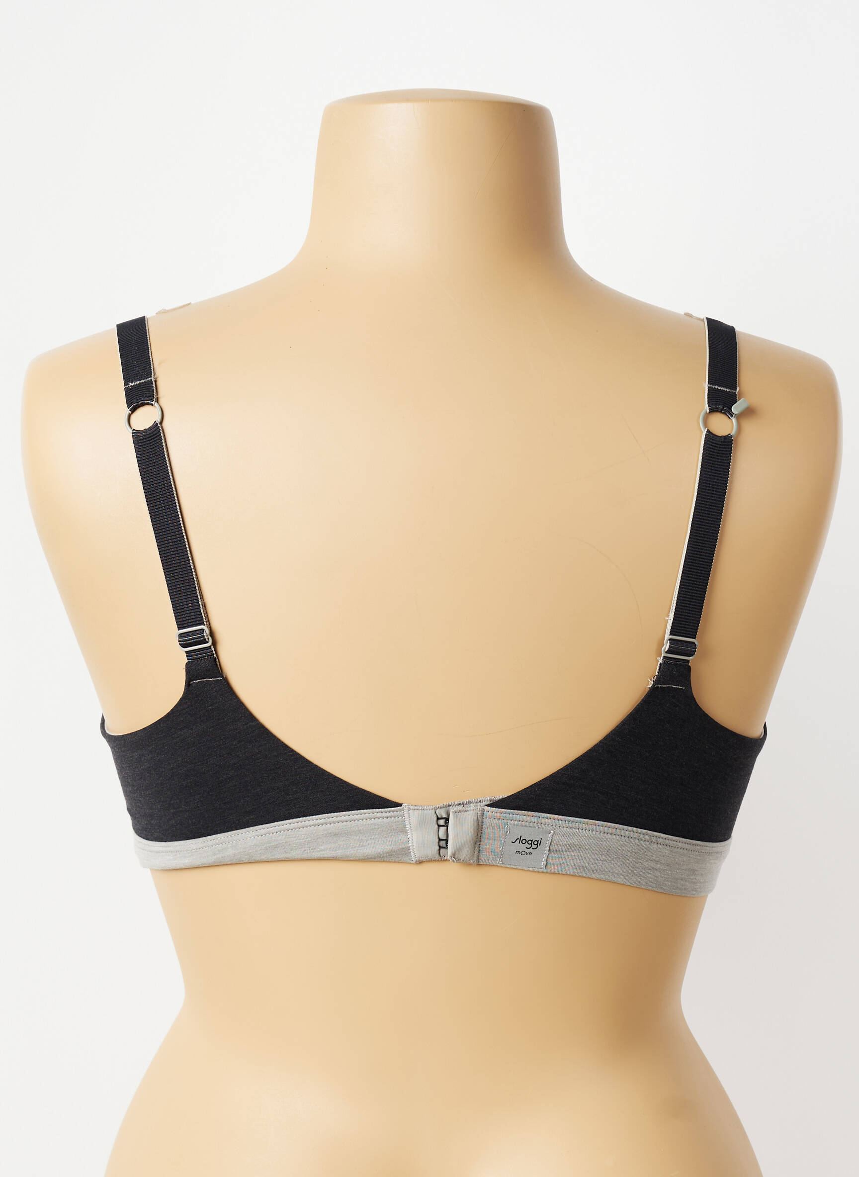 Sutien efect material satinat top sutien modelat gri SLOGGI femeie
