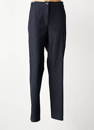 Pantalon drept talie elastică mărime normală albastru GRIFFON femeie