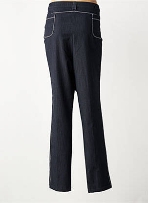 Pantalon drept talie elastică mărime normală albastru GRIFFON femeie