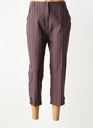 Pantalon trei sferturi talie elastică mărime normală maro GRIFFON femeie