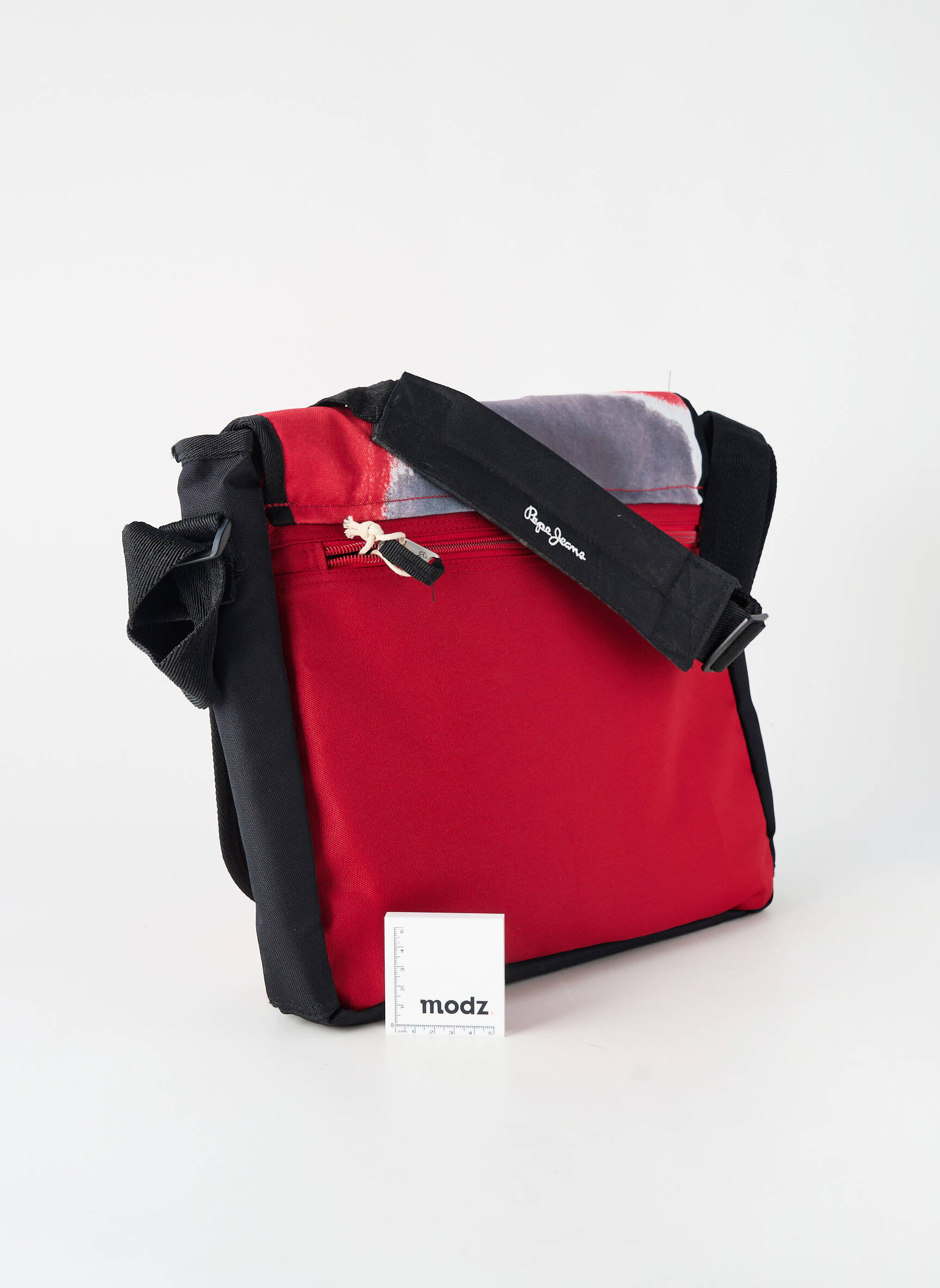Geantă căptușeală textilă formă geantă poștaș roșu PEPE JEANS femeie