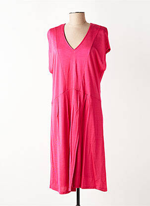 Rochie midi mâneci scurte mâneci scurte roz MADO ET LES AUTRES femeie