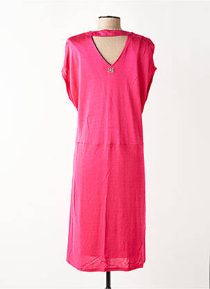 Rochie midi mâneci scurte mâneci scurte roz MADO ET LES AUTRES femeie
